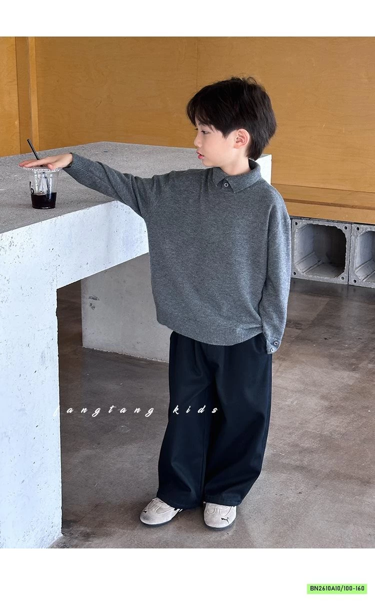 ÁO LEN POLO CÚC CỔ