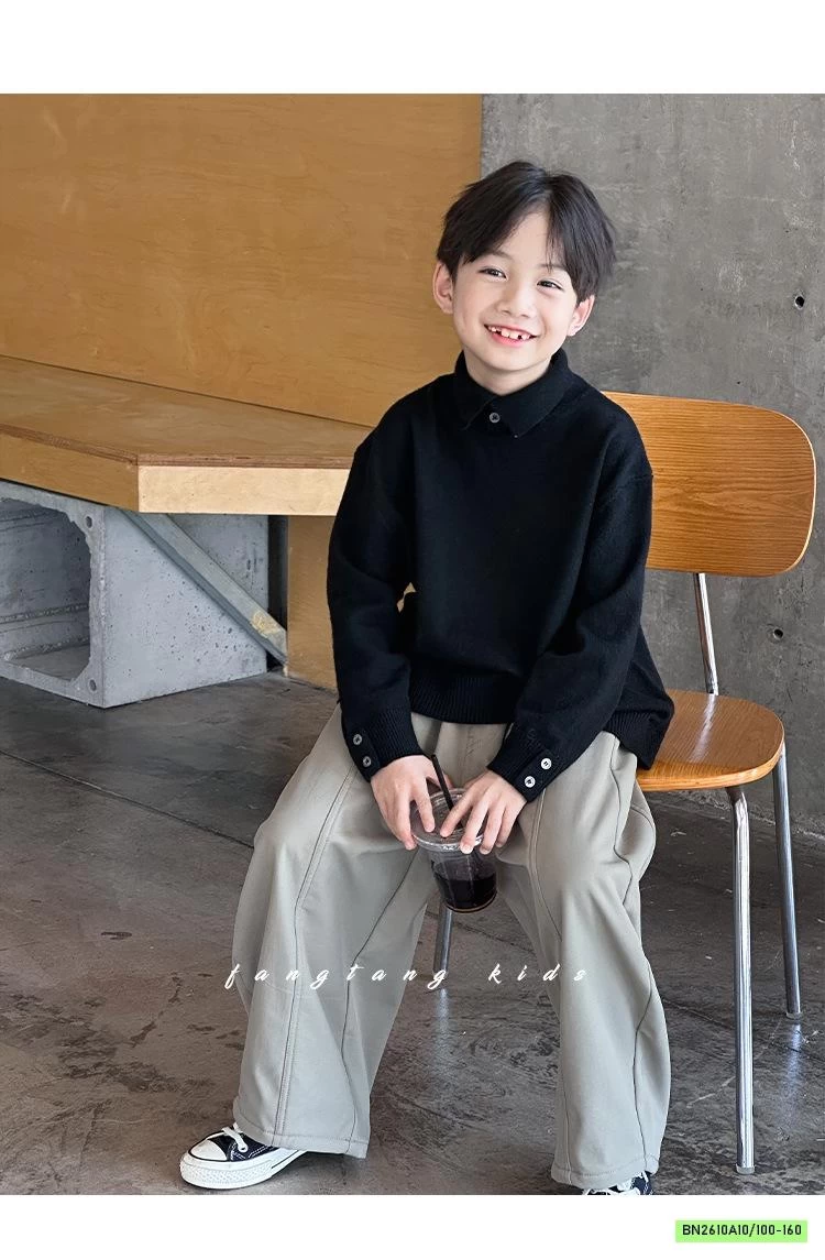 ÁO LEN POLO CÚC CỔ