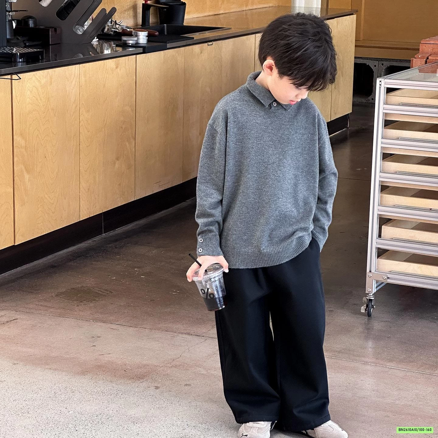 ÁO LEN POLO CÚC CỔ