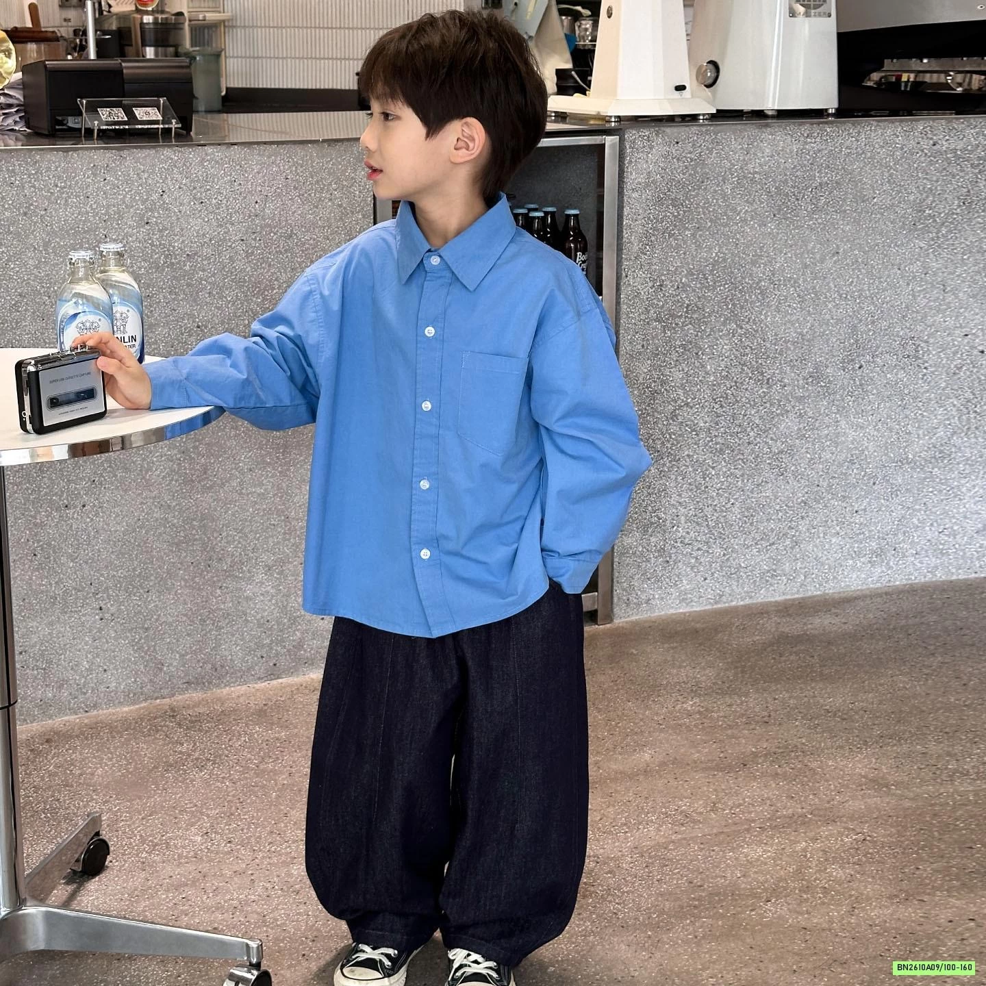 SƠ MI DÀI TAY BASIC TÚI NGỰC