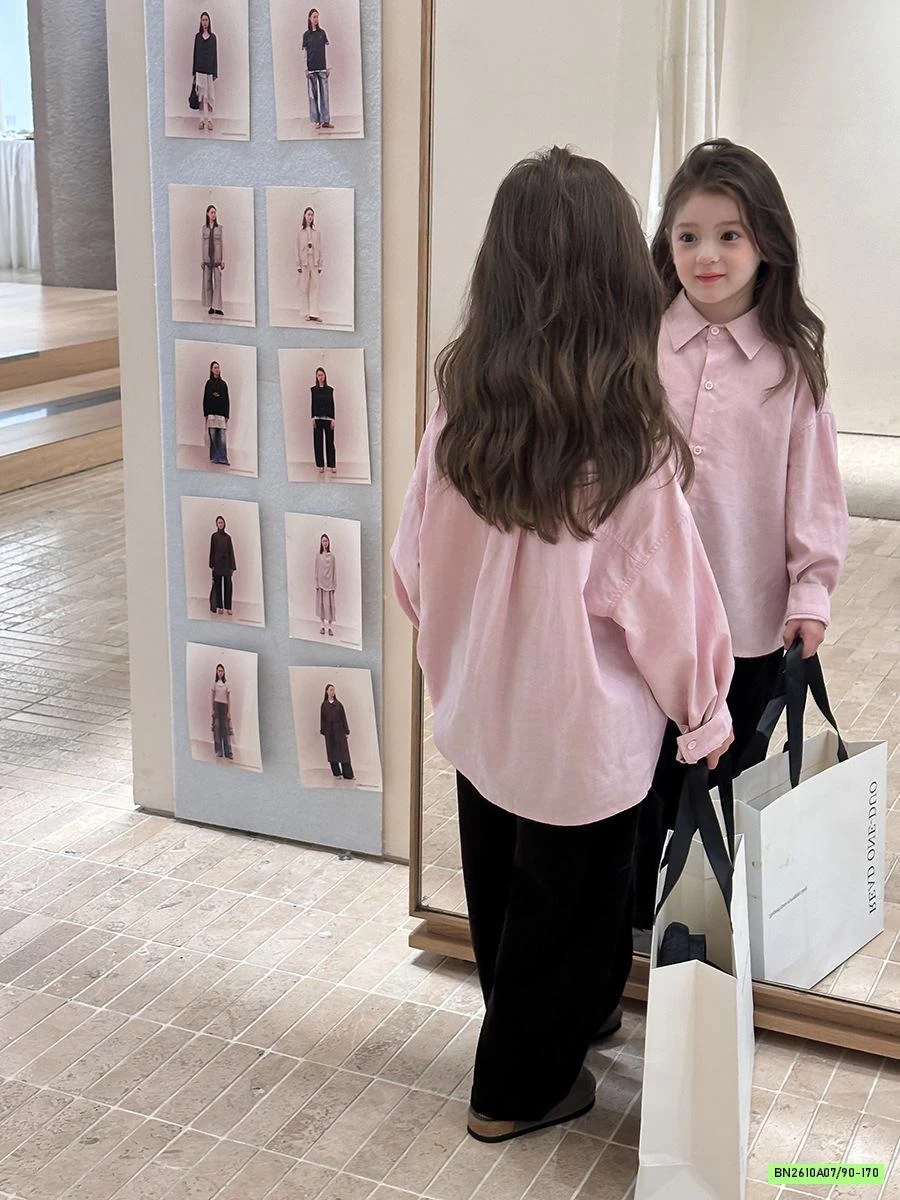 SƠ MI DÀI TAY THÊU LOGO 25F162 AMBB