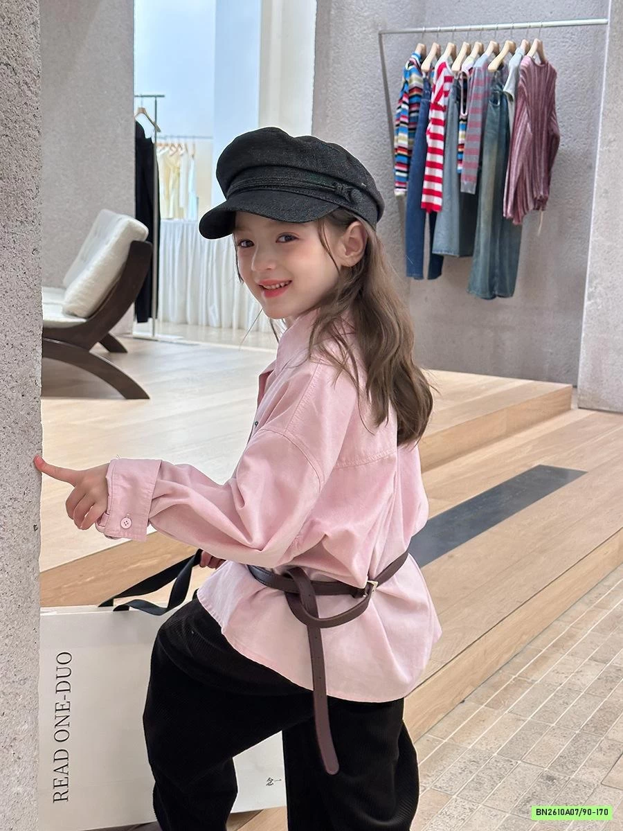 SƠ MI DÀI TAY THÊU LOGO 25F162 AMBB