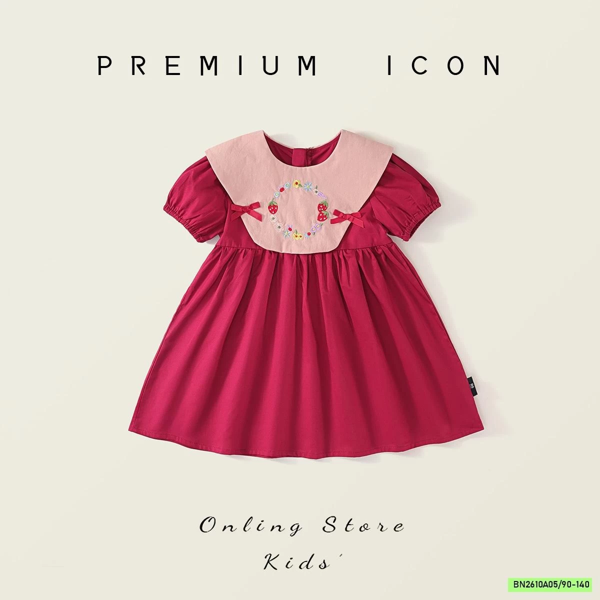 ĐẦM TAY BỒNG THÊU NGỰC PREMIUM