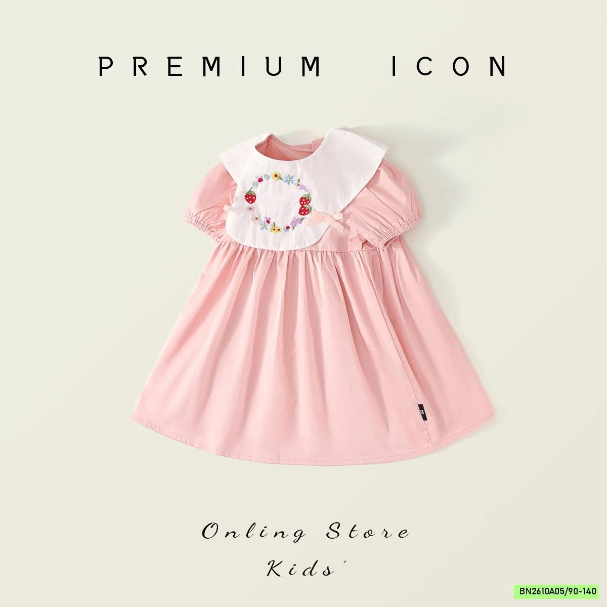 ĐẦM TAY BỒNG THÊU NGỰC PREMIUM