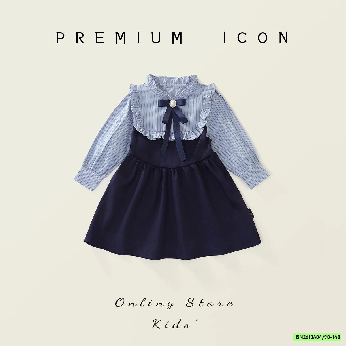 ĐẦM CỔ BÈO THẮT NƠ PREMIUM