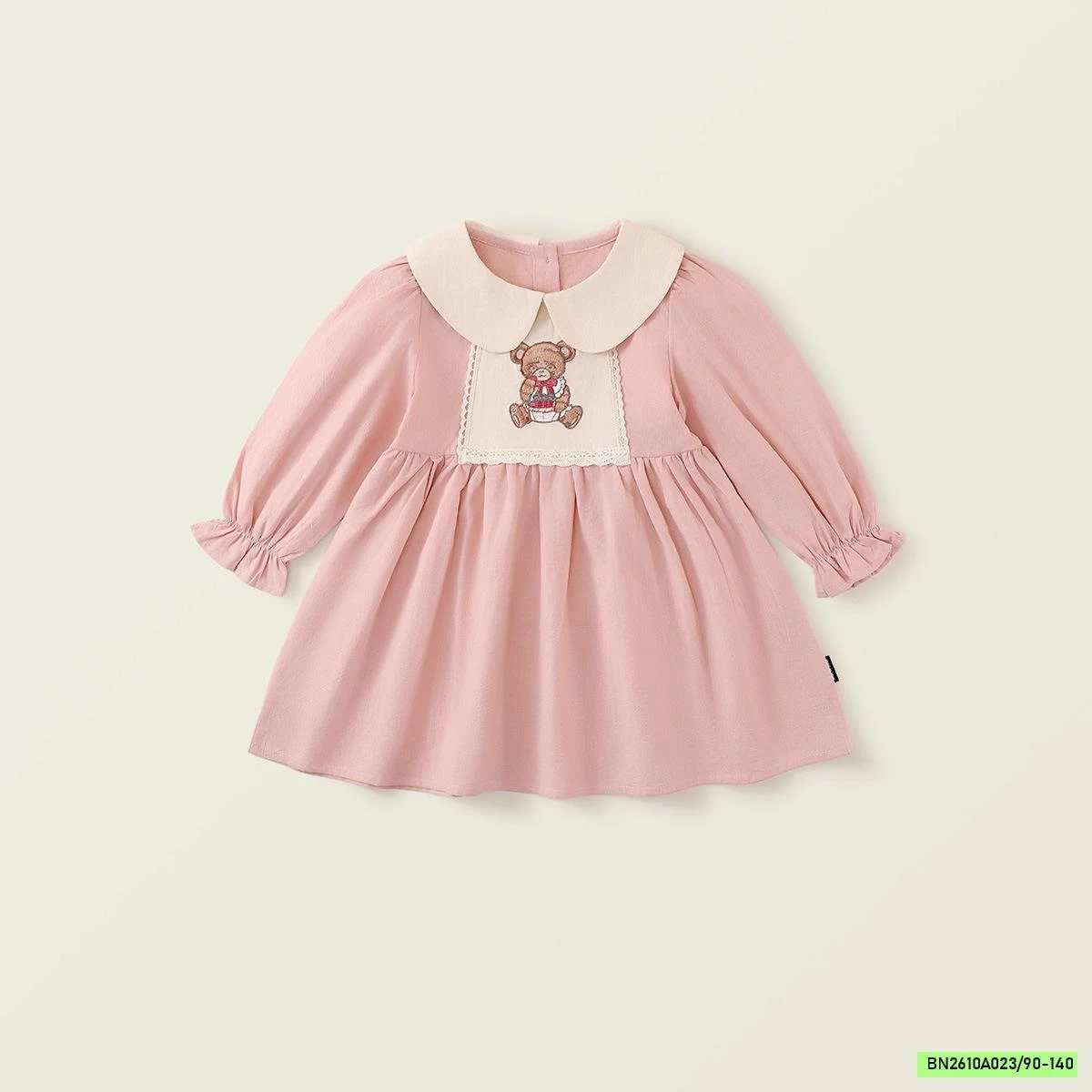 ĐẦM THU CỔ SEN THÊU THỎ PREMIUM