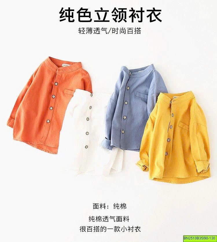 ÁO SƠ MI CỔ TÀU WAPPY
