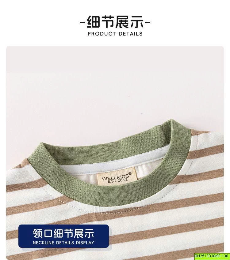 ÁO PHỐI MÀU TAY WELKIDS
