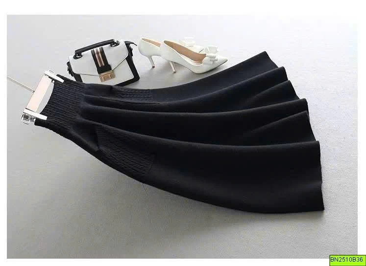 CHÂN VÁY LEN NỮ 2 TÚI TRƯỚC
