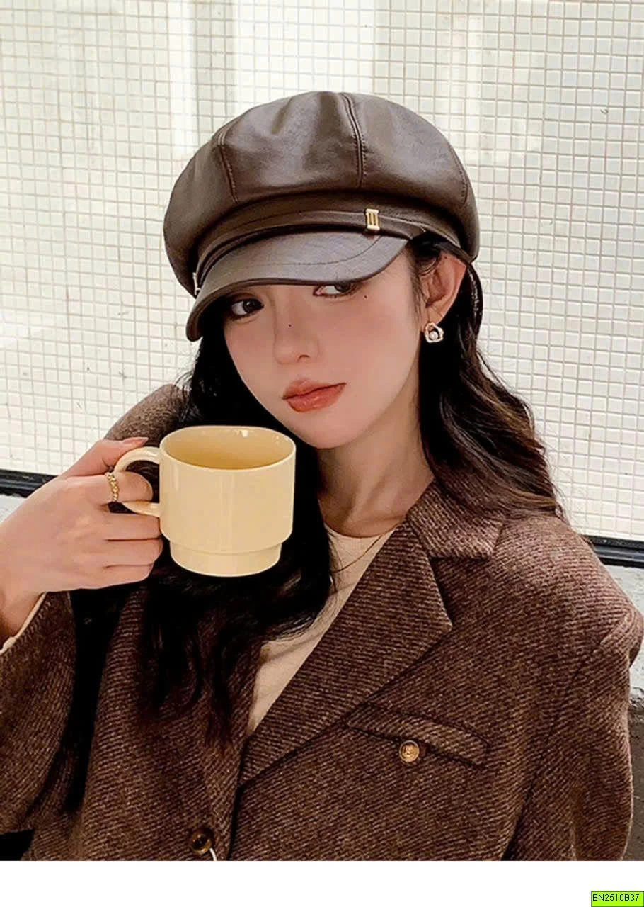 MŨ BERET DA FORM CỨNG