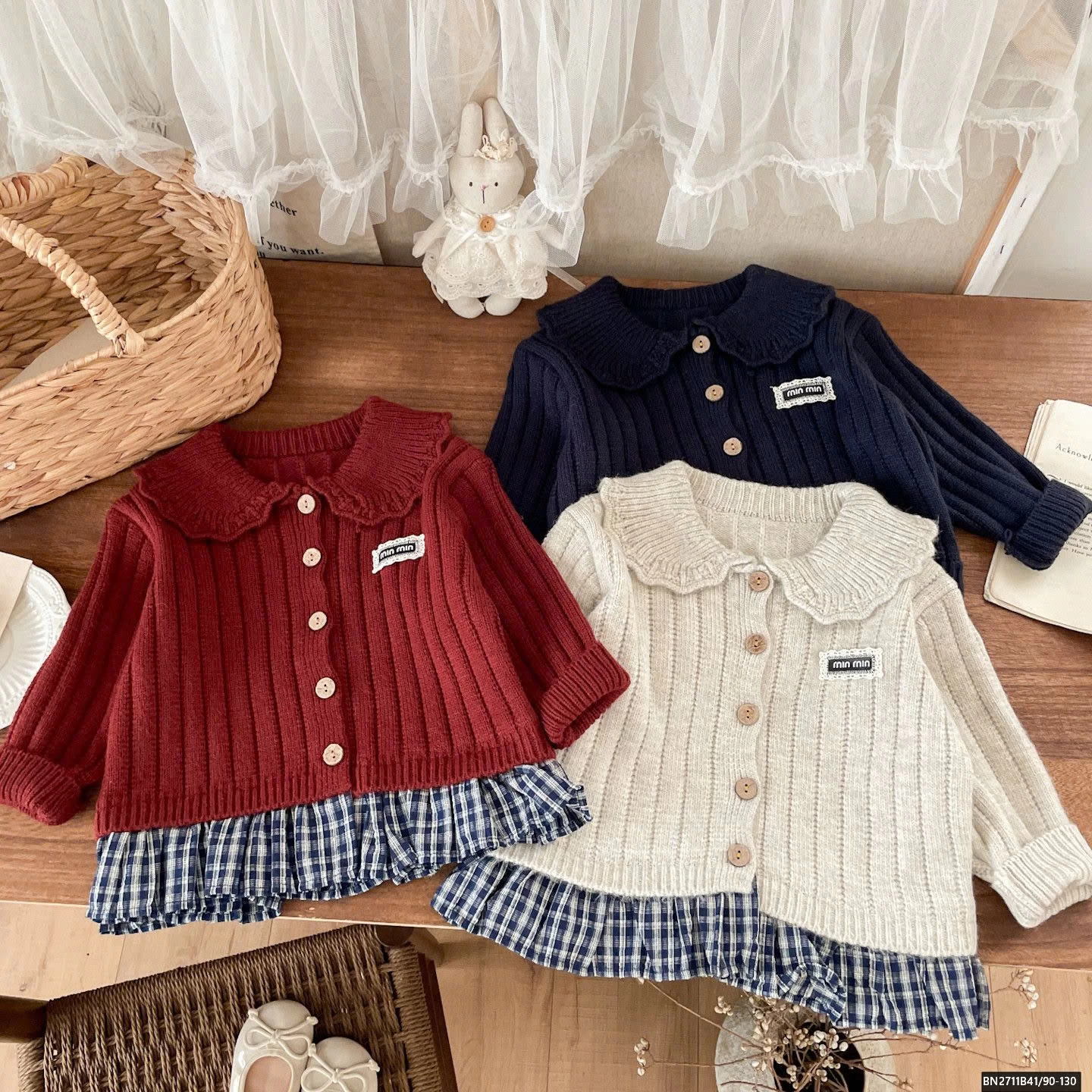 ÁO LEN PHỐI BÈO CARO