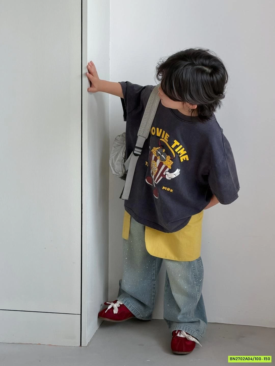 ÁO THUN BỎNG NGÔ MIX JEANS ĐÁ