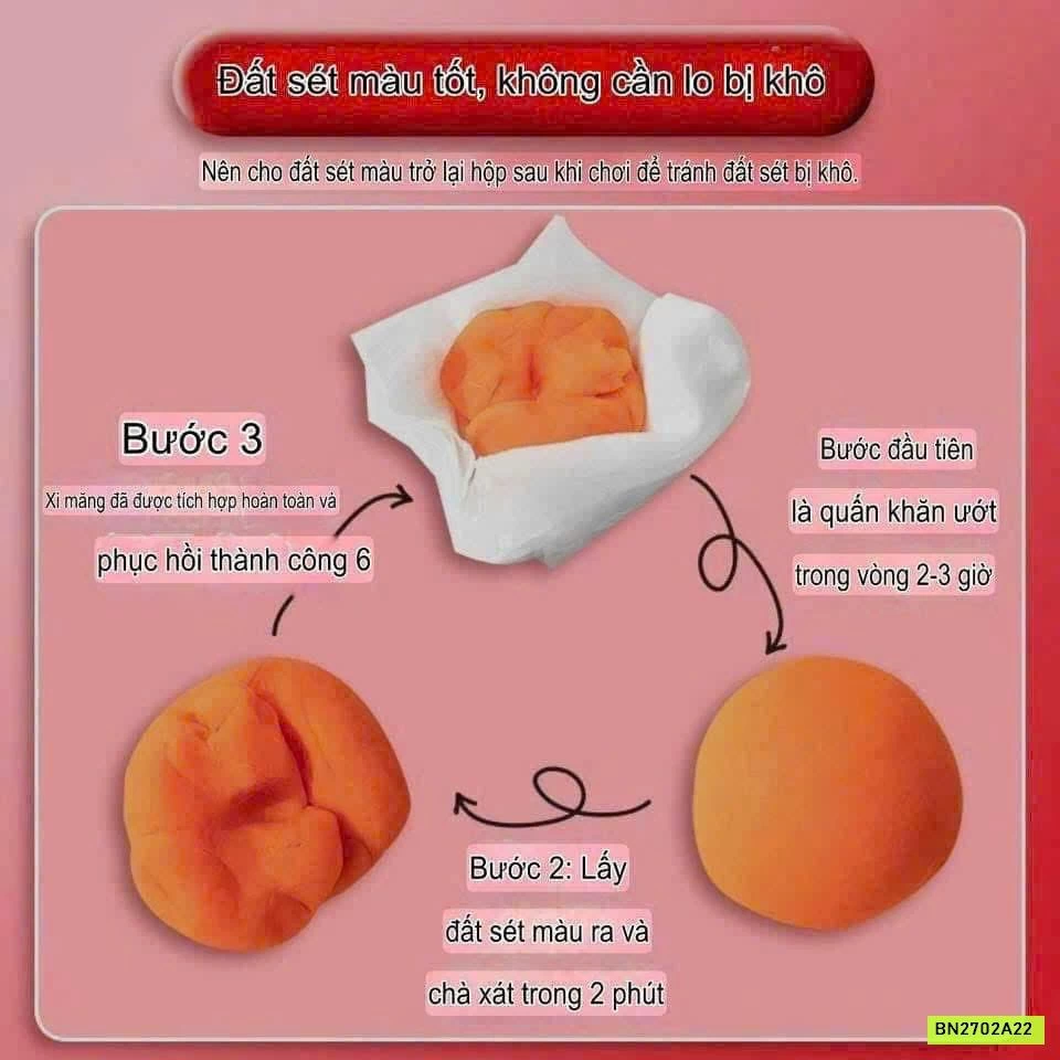 HỘP ĐẤT NẶN 24 MÀU