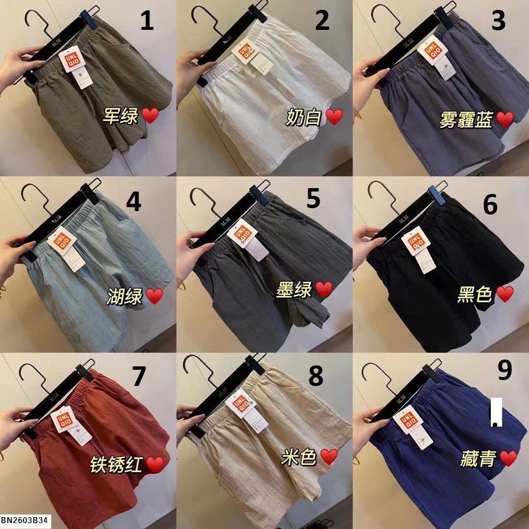 QUẦN SHORT ĐŨI NỮ