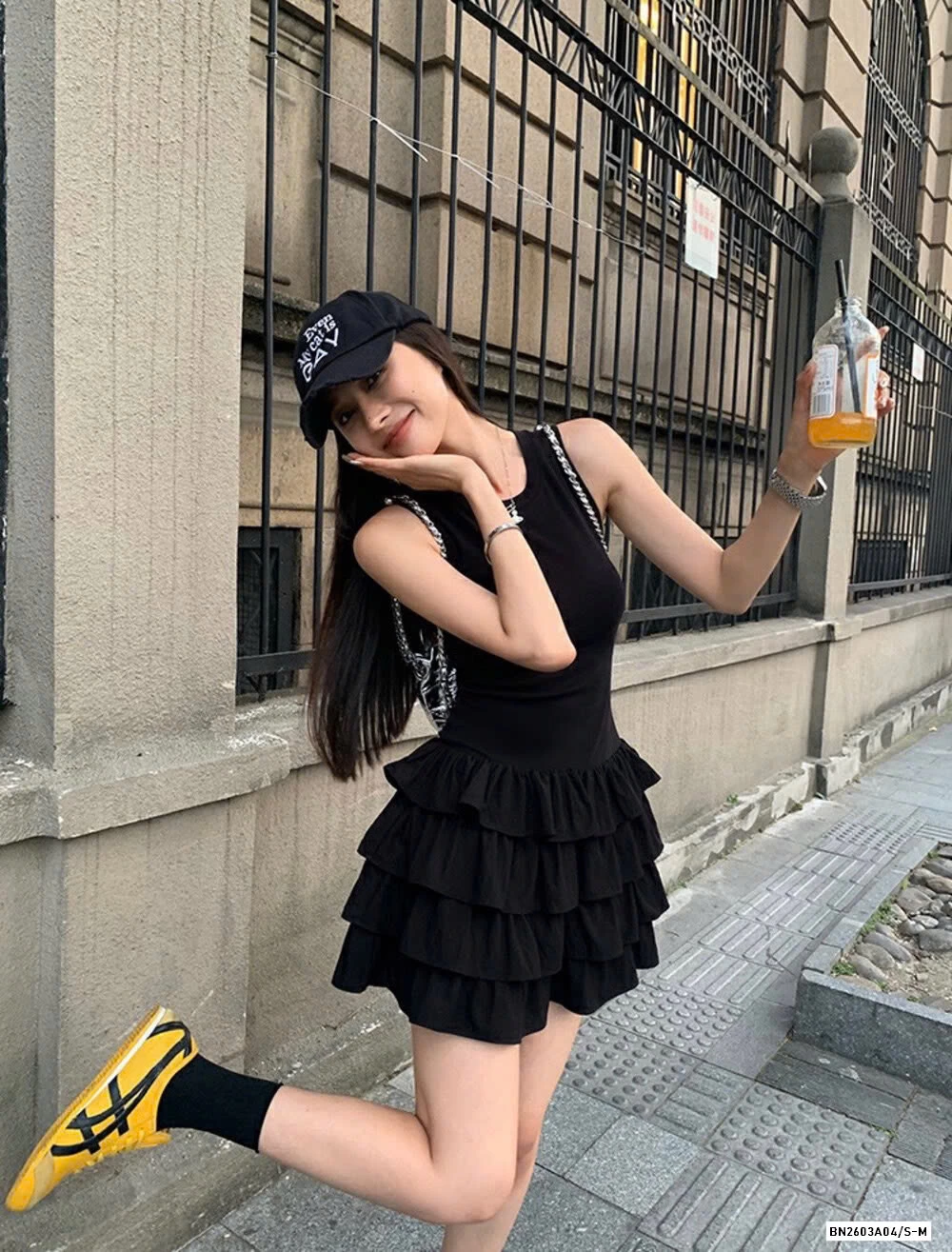 VÁY SÁT NÁCH CHÂN LY XẾP TẦNG WG.WE