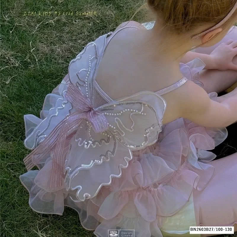 VÁY BƠI HỒNG CÀNH BƯỚM