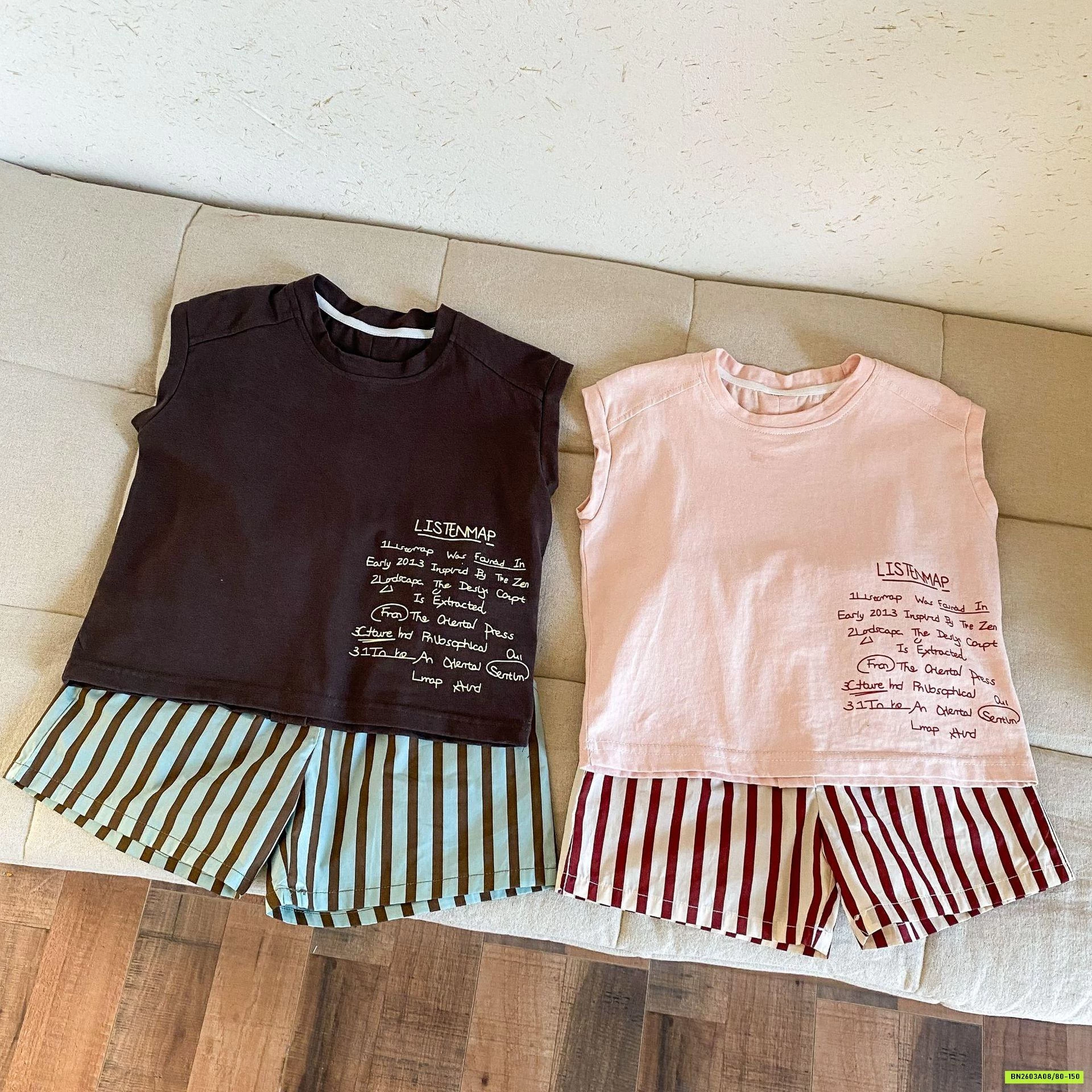 SÉT TANKTOP MIX QUẦN SỌC