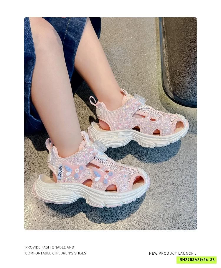 SANDAL THÔNG HƠI GIẢ GIÀY BLING BG