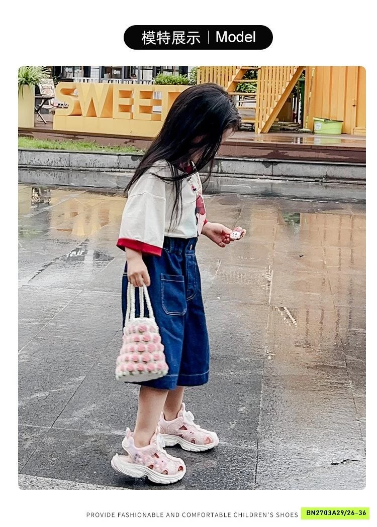 SANDAL THÔNG HƠI GIẢ GIÀY BLING BG