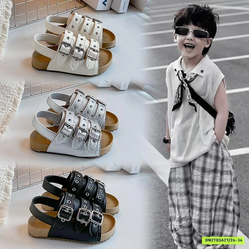 SANDAL ĐẾ BÁNH MỲ 3 QUAI