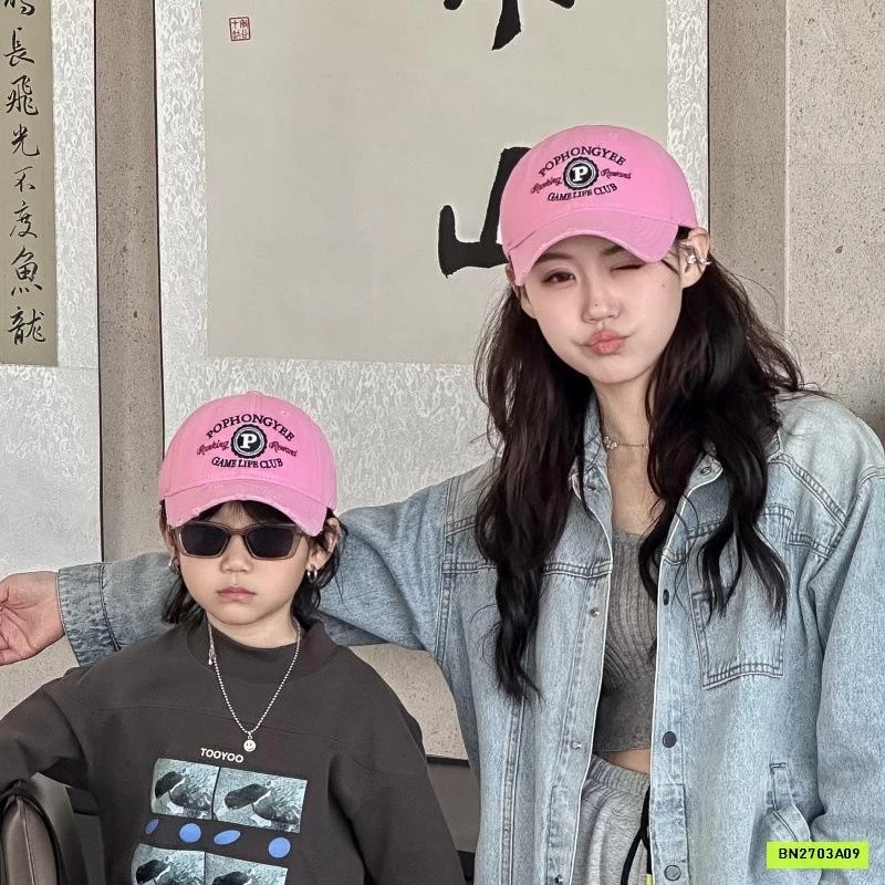 MŨ KẾT THÊU CHỮ RÁCH MẸ BÉ