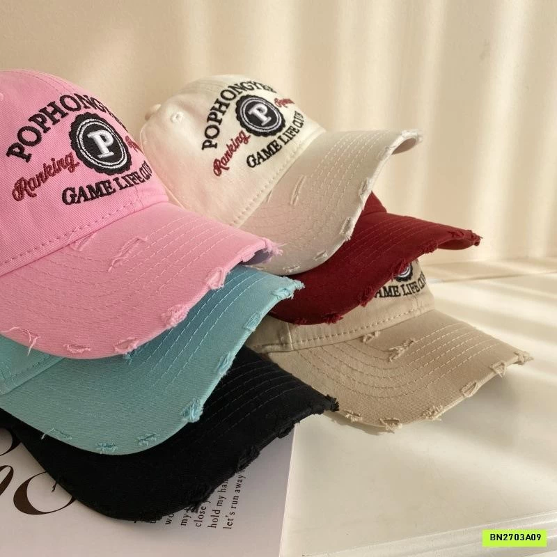 MŨ KẾT THÊU CHỮ RÁCH MẸ BÉ