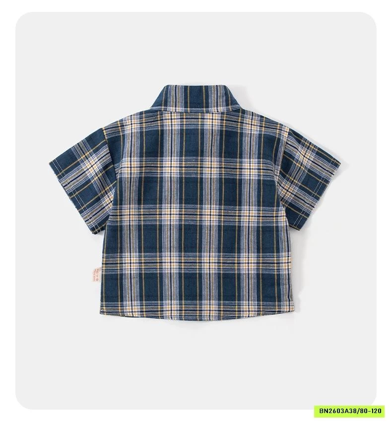 ÁO SƠ MI CỘC BÉ TRAI KÈM CÀ VẠT