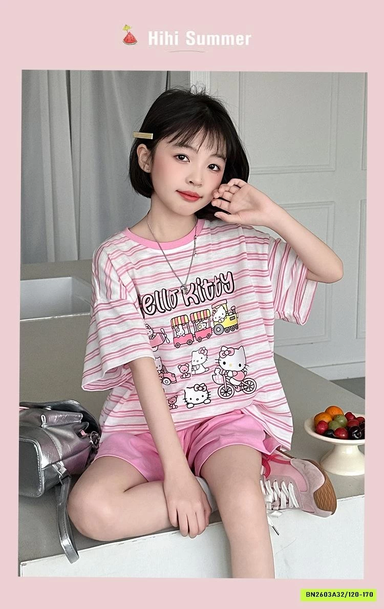 BỘ KẺ HỒNG KITTY SZ ĐẠI