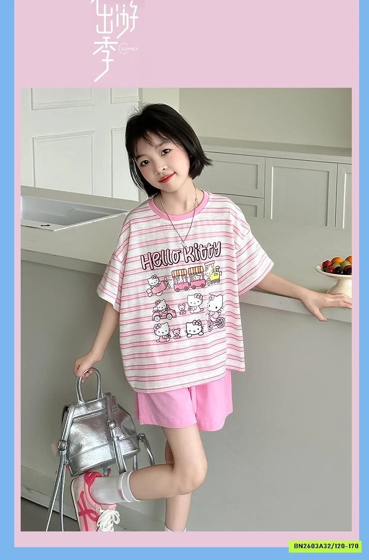 BỘ KẺ HỒNG KITTY SZ ĐẠI