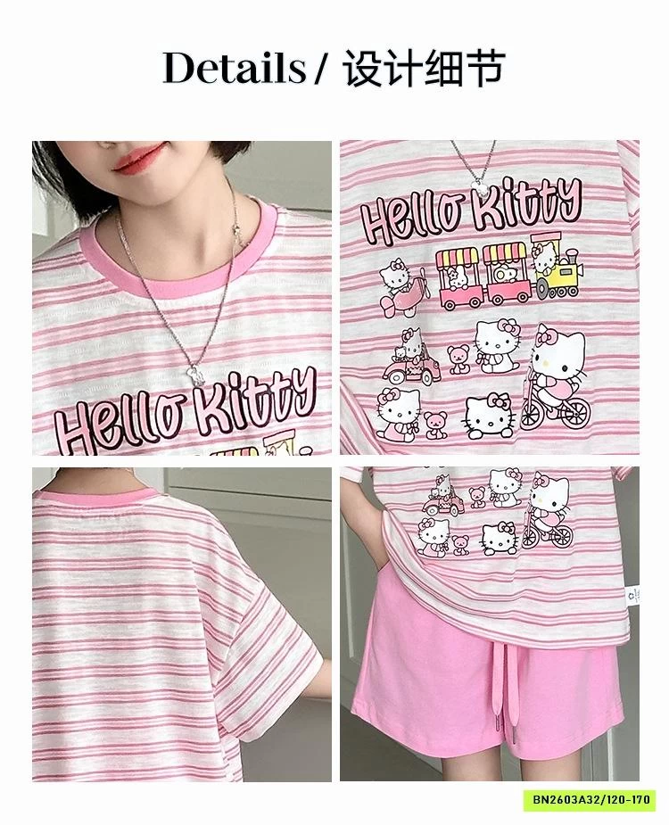 BỘ KẺ HỒNG KITTY SZ ĐẠI