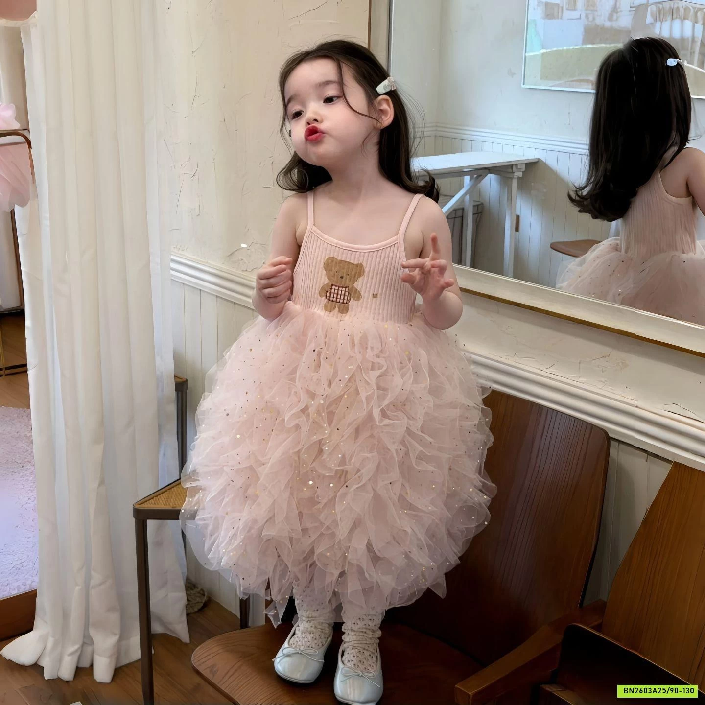 ĐẦM 2 DÂY GẤU TUTU BỒNG BỀNH