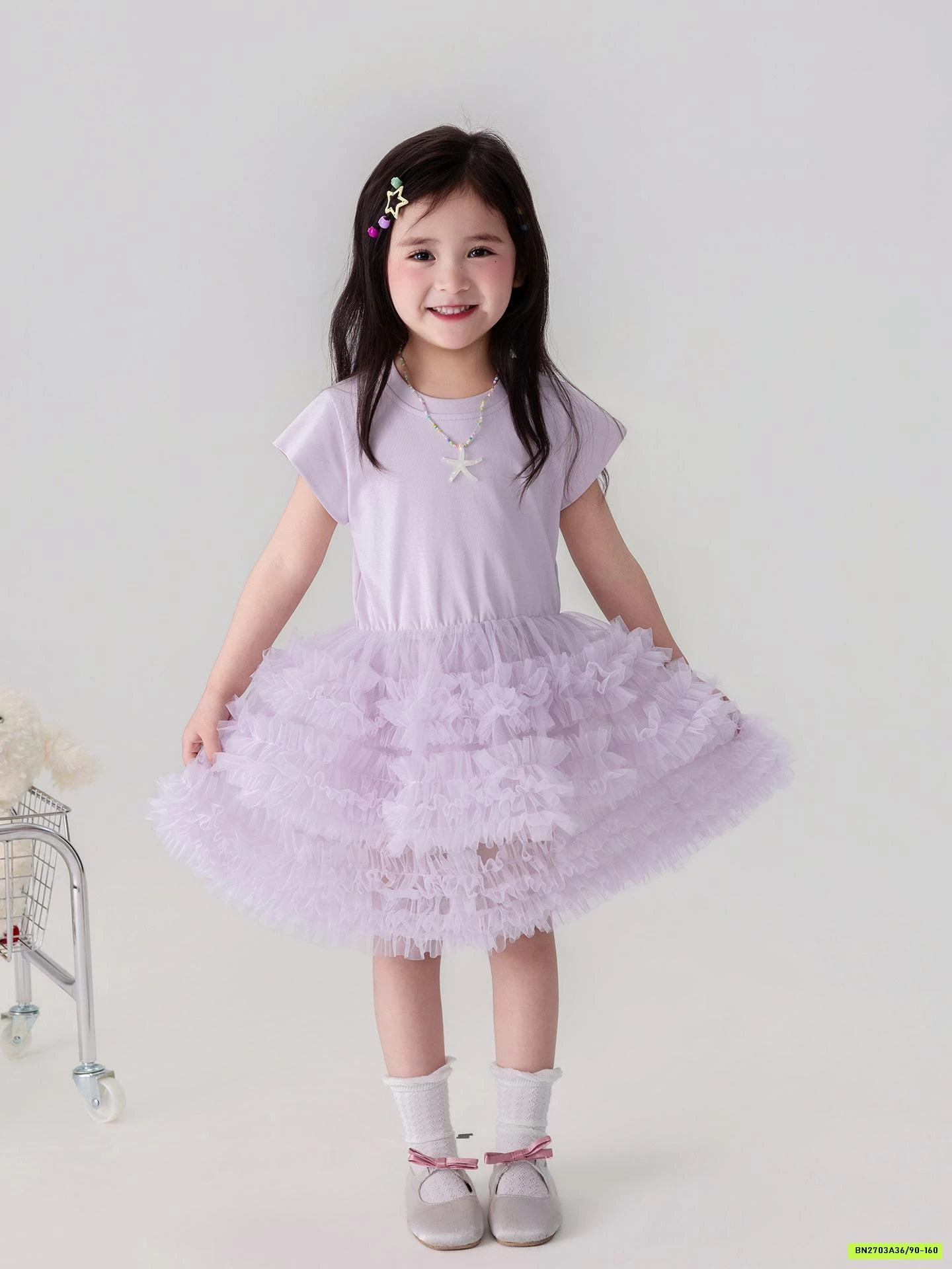 ĐẦM THUN PHỐI CHÂN VÁY TUTU