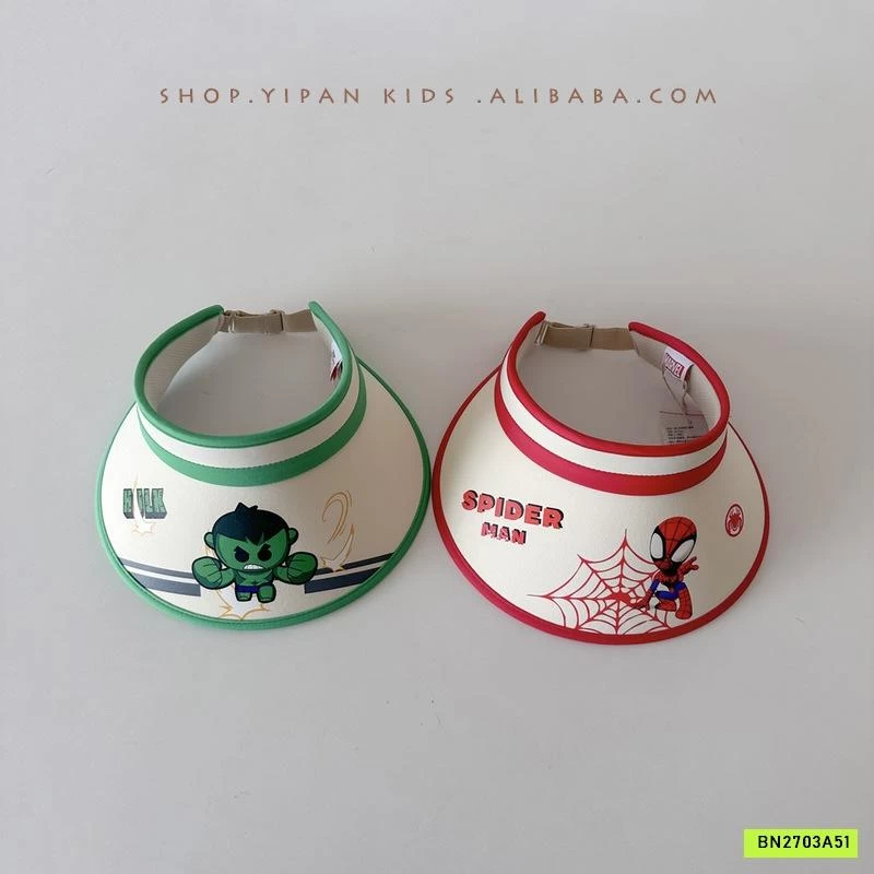 MŨ CHỐNG NẮNG NỬA ĐẦU HOẠT HÌNH BT