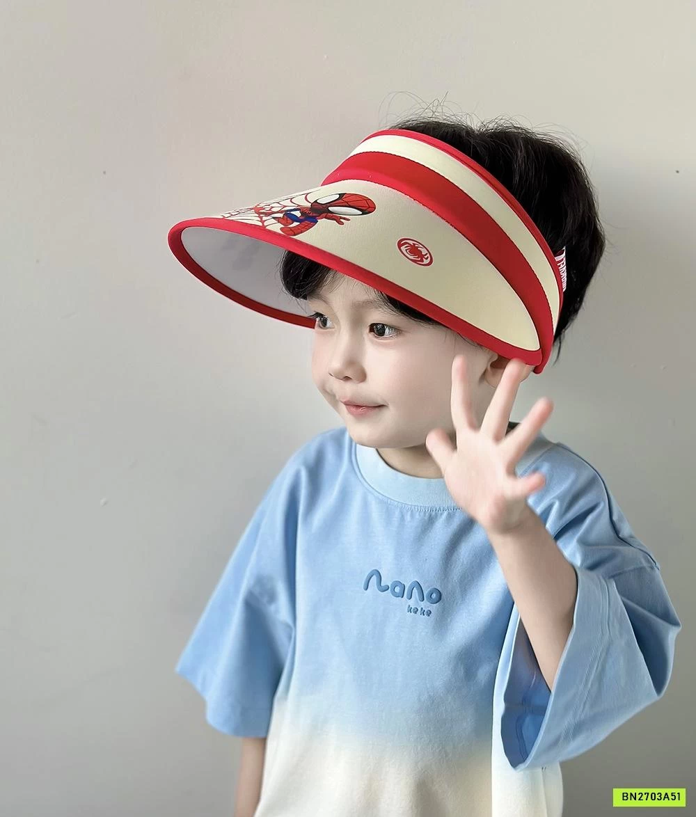 MŨ CHỐNG NẮNG NỬA ĐẦU HOẠT HÌNH BT