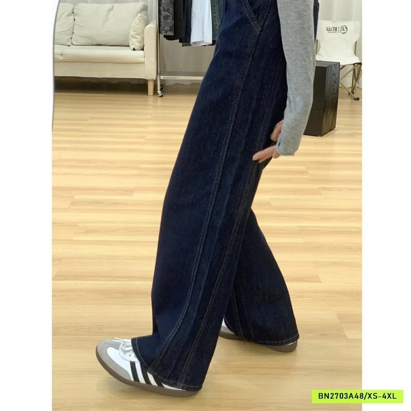 DENIM ỐNG ĐỨNG GÂN SỌC BÊN
