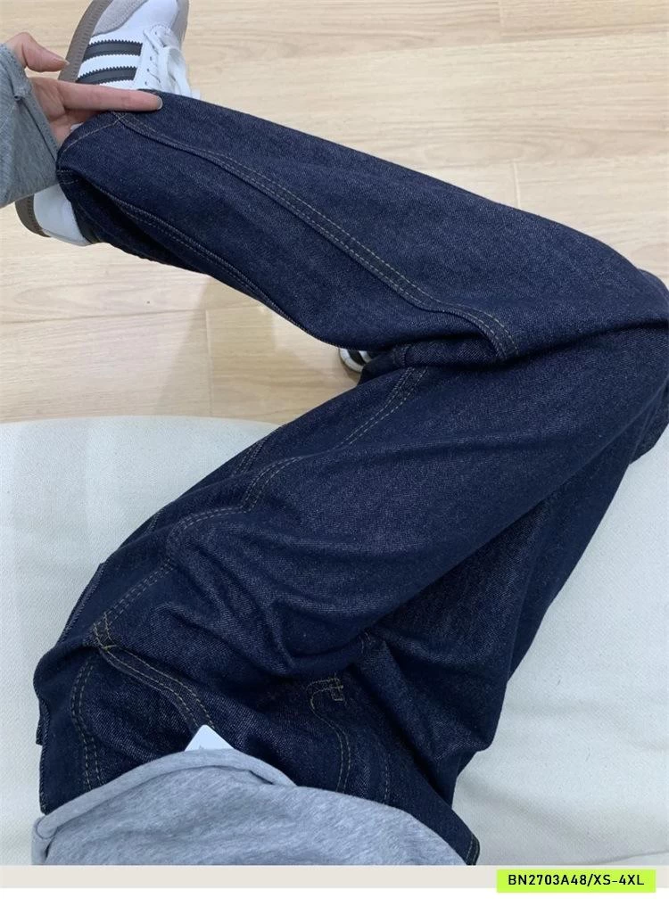 DENIM ỐNG ĐỨNG GÂN SỌC BÊN