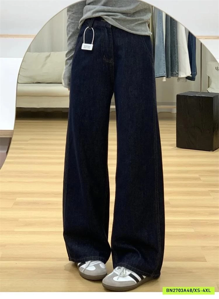 DENIM ỐNG ĐỨNG GÂN SỌC BÊN