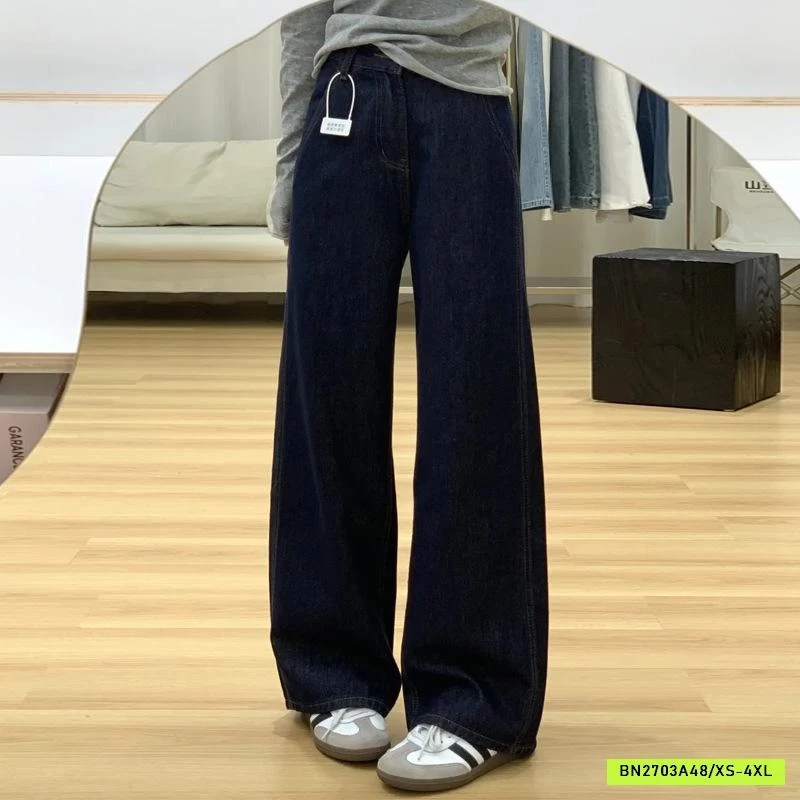 DENIM ỐNG ĐỨNG GÂN SỌC BÊN