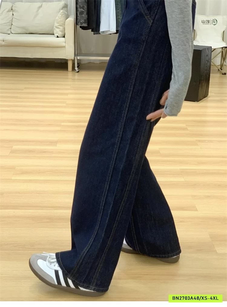 DENIM ỐNG ĐỨNG GÂN SỌC BÊN