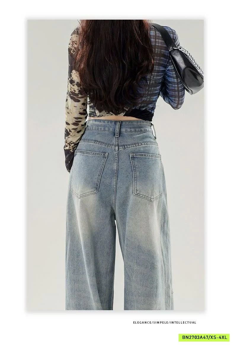 QUẦN JEAN ỐNG SUÔNG XANH