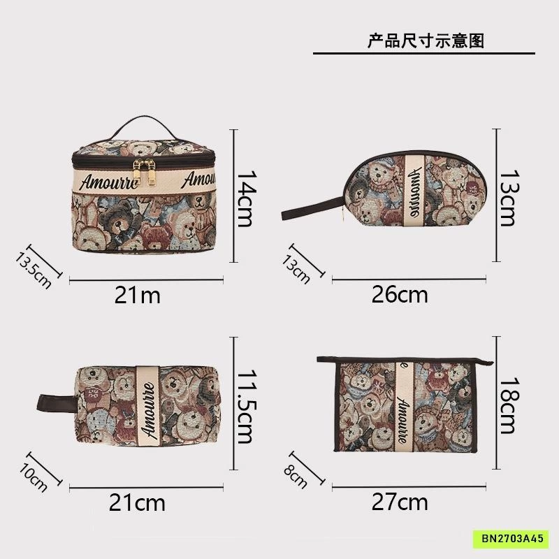 SÉT TÚI 4 MÓN GẤU BEAR