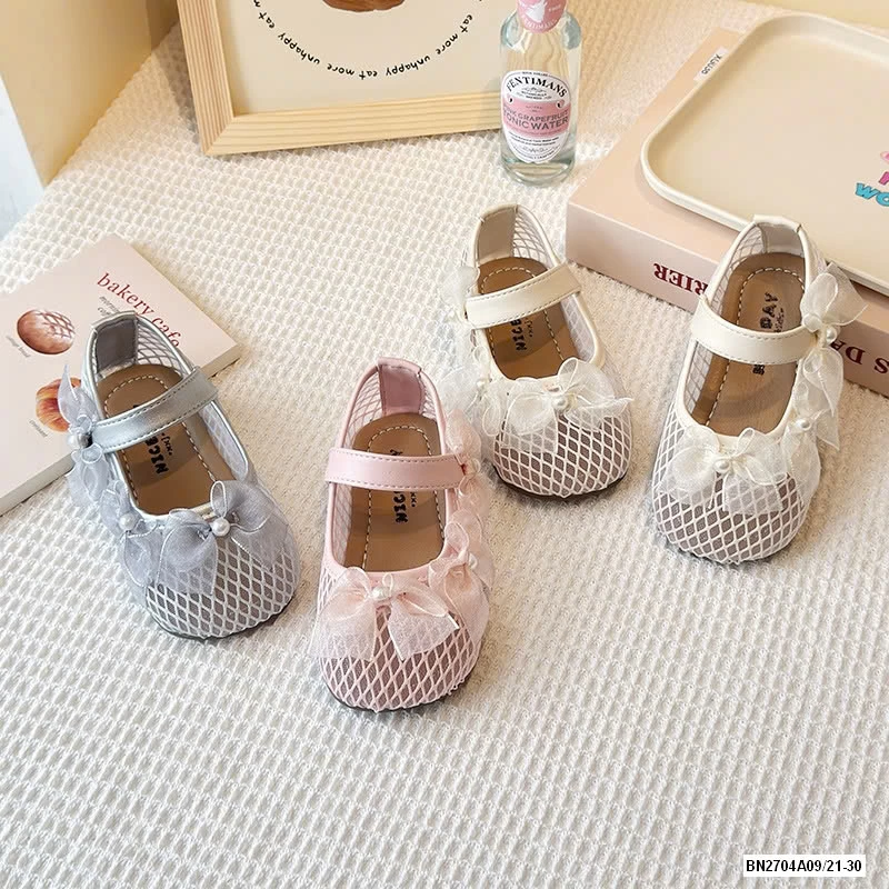 GIÀY BÚP BÊ LƯỚI GẮN NƠ