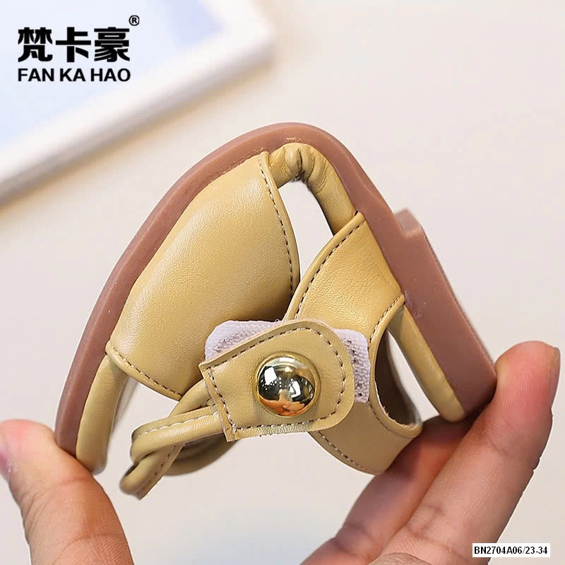 SANDAL DA PU QUAI NƠ