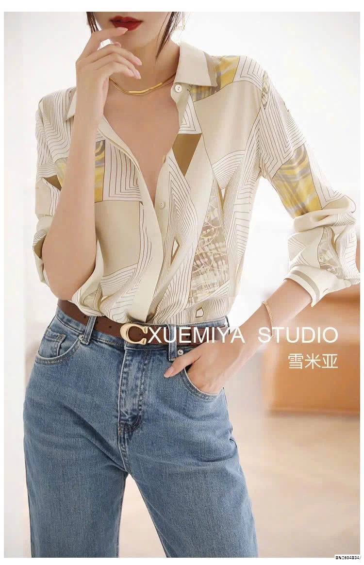 ÁO SƠ MI MỀM HỌA TIẾT