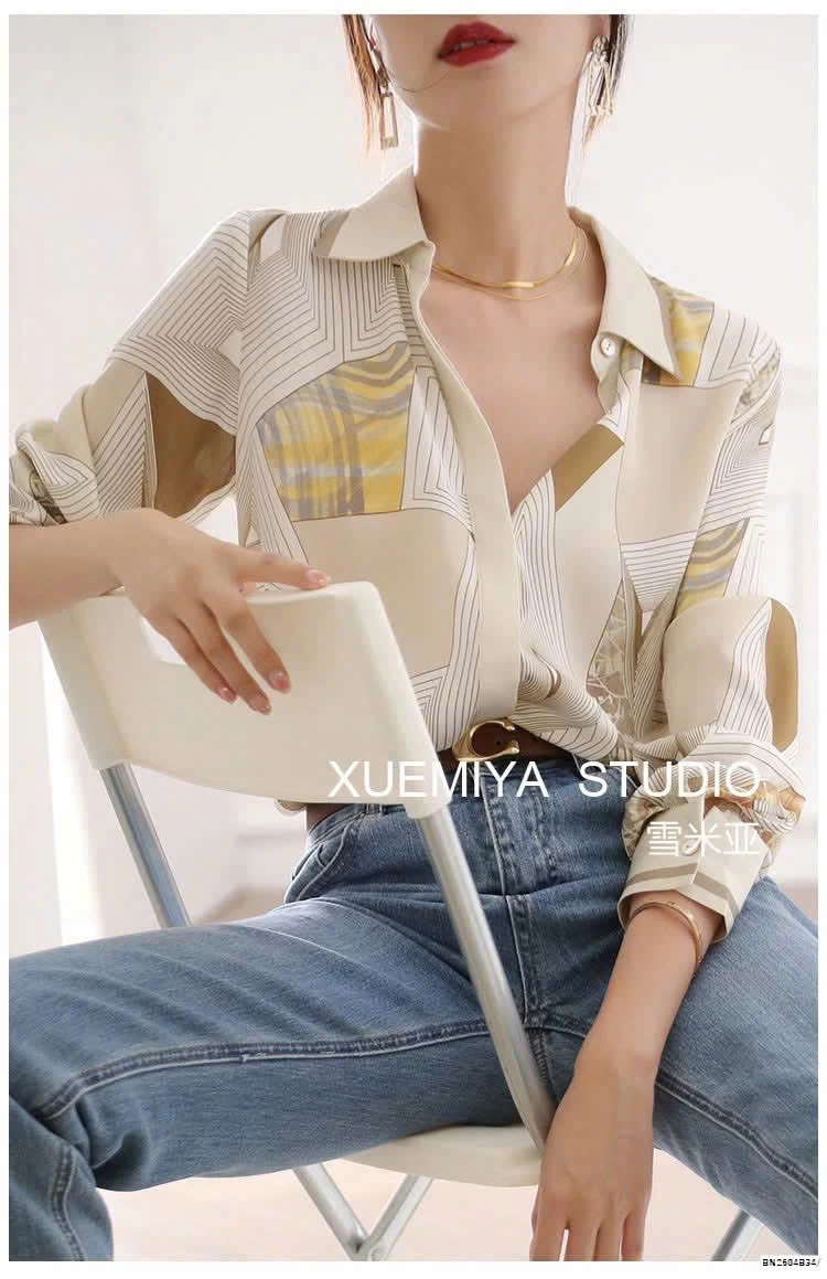 ÁO SƠ MI MỀM HỌA TIẾT