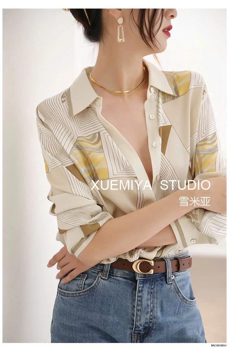 ÁO SƠ MI MỀM HỌA TIẾT