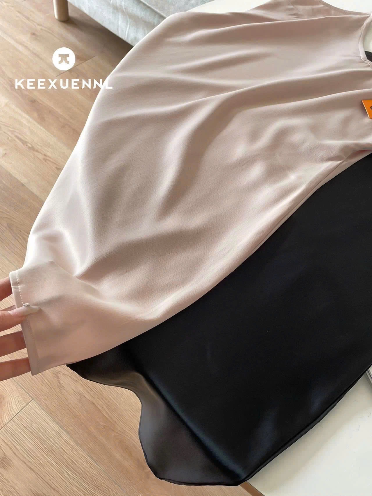 VÁY NGỦ 2 DÂY SA TANH KEEXUENNL