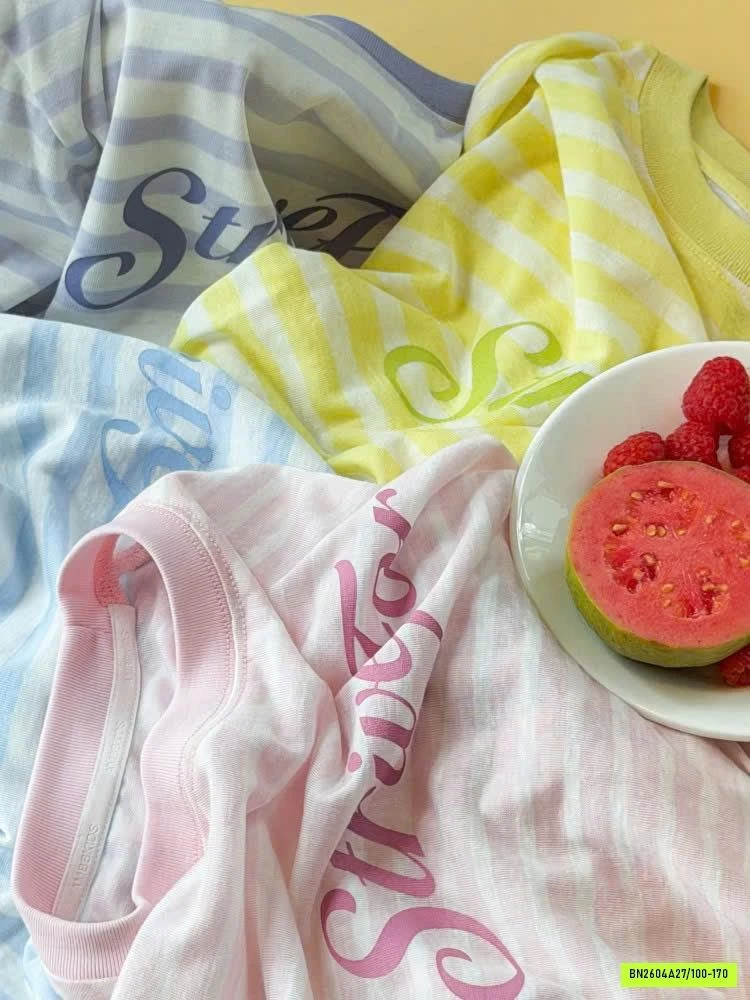 ÁO THUN GIẤY KẺ 26B068 AMBB