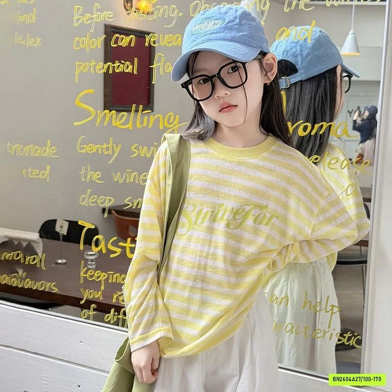 ÁO THUN GIẤY KẺ 26B068 AMBB