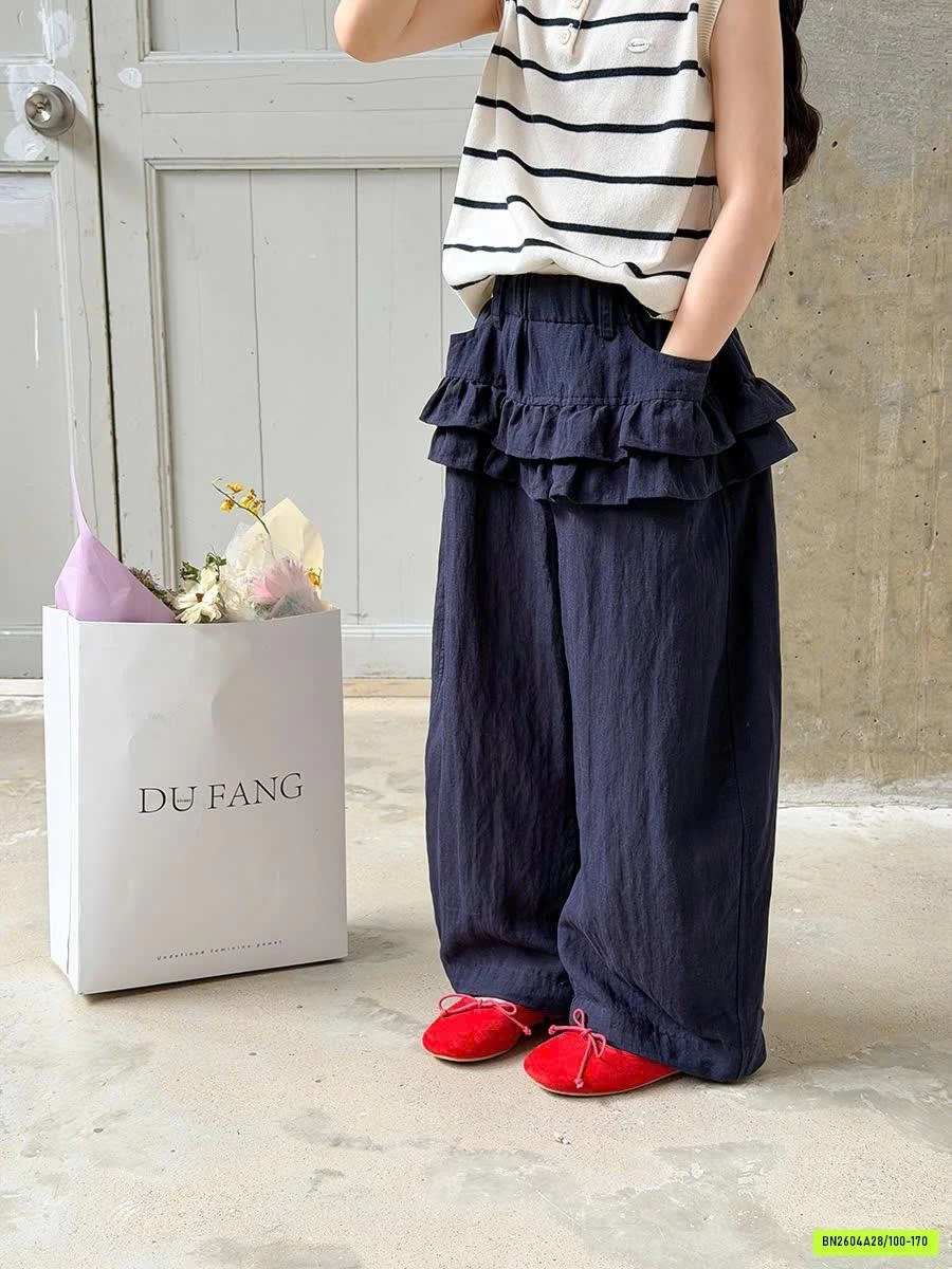 QUẦN SUÔNG ĐŨI VIỀN BÈO 26B076 AMBB